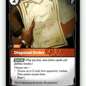 Disposal Order [UNL - 103/219] NM