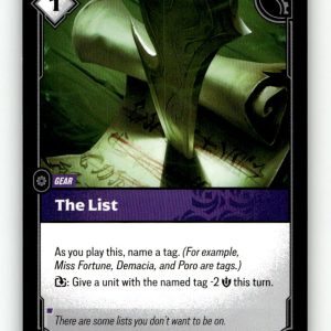 The List [UNL - 138/219] NM