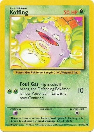 Koffing [BS - 051/102] NM