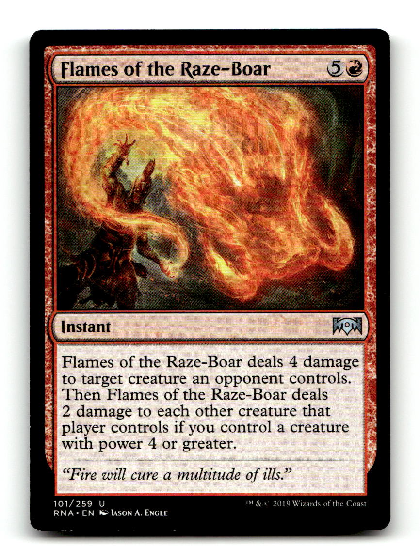 Flames of the Raze-Boar [RNA - 101] NM