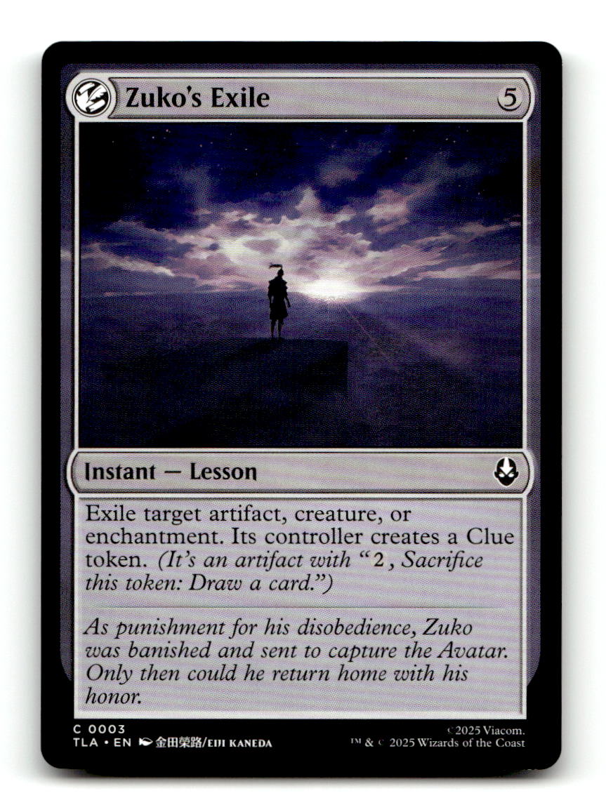 Zuko's Exile [TLA - 3] NM