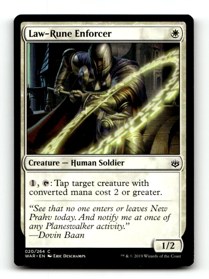 Law-Rune Enforcer [WAR - 20] NM