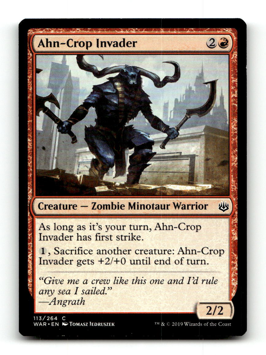 Ahn-Crop Invader [WAR - 113] NM