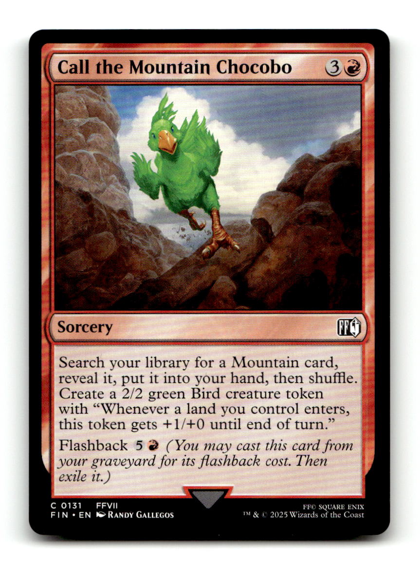 Call the Mountain Chocobo [FIN - 131] NM